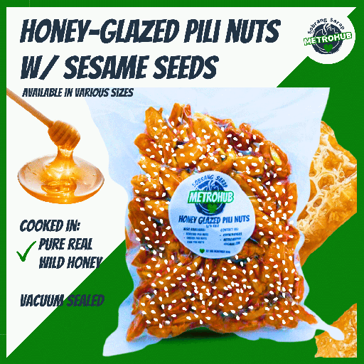 Sesame Coated Pili Nuts Vacuum Sealed